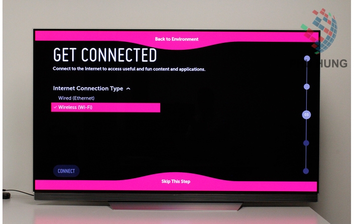 Hướng dẫn kết nối internet với smart tivi LG